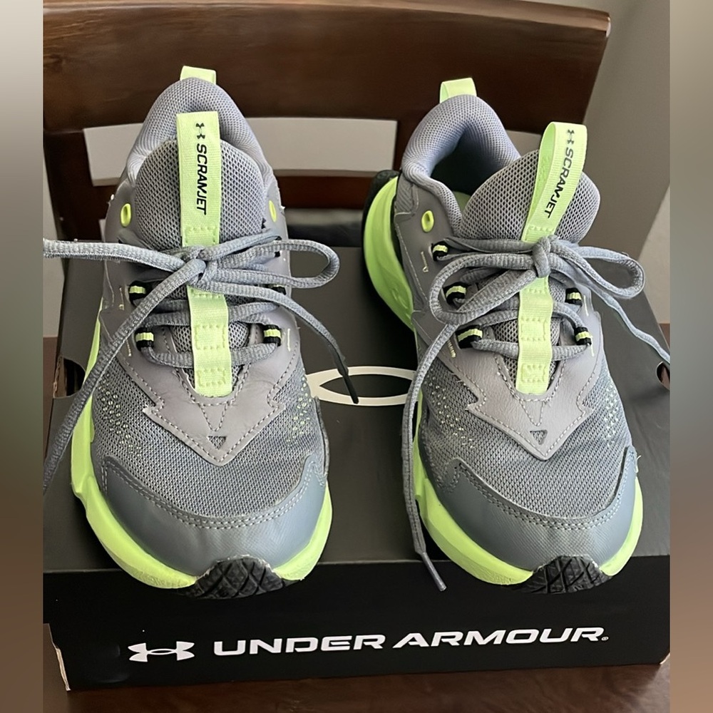 Under Armour Gray Knit Sneakers